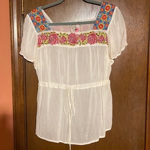 Johnny Was embroidered top